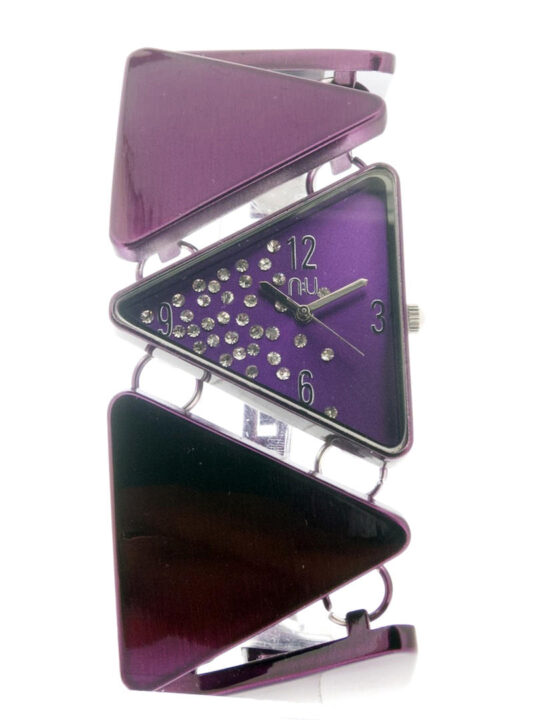 Purple triangle shaped watch - Lincoln Centre